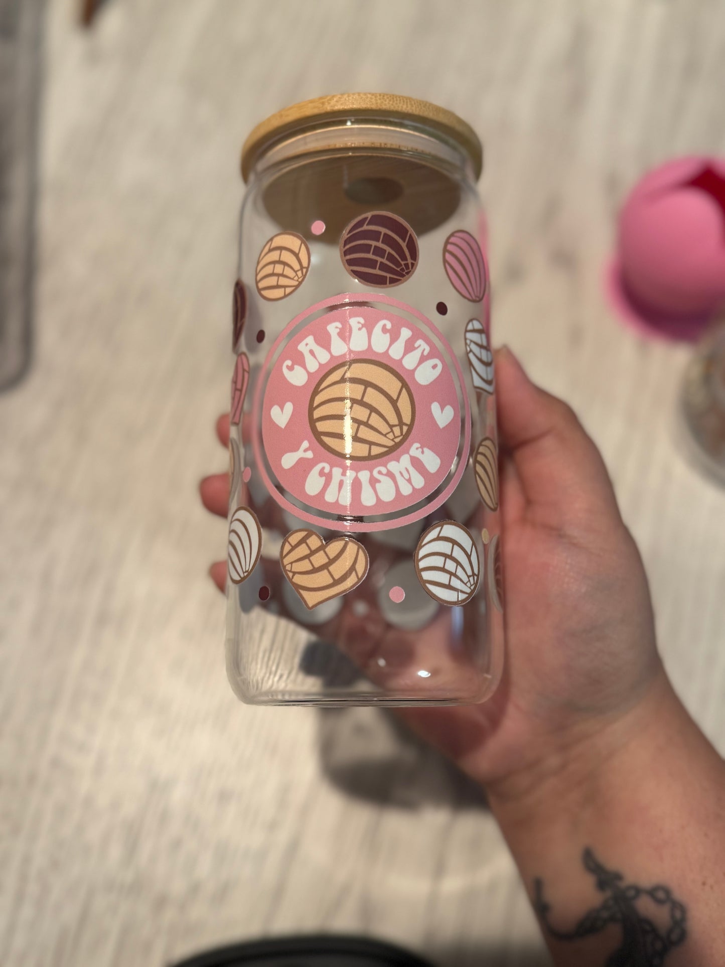 16oz glass soda can cup